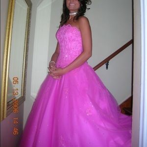 Pink prom dress in great condition